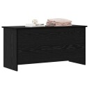 vidaXL Oppbevaringskiste Svart eik 100 x 40 x 50 cm Konstruert tre
