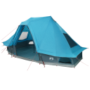 Tipi telt med tak med lagring Blå 466 x 310 x 240 cm taft