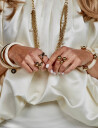 Bud to rose Drop Ring Gold   Gold   ONE SIZE