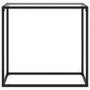 vidaXL Konsollbord gjennomsiktig 80x35x75 cm herdet glass