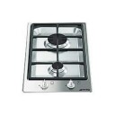 Smeg Gassplatetopp Classic 31 cm med 2 Kokesoner og Automatisk Tenning