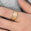 Schultz Jasmin Ring 18 kt. Gullbelagt sølv DU-719030-50 - Dame - 925 sterling silver