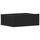 vidaXL Flytende nattbord svart 40x30x15 cm konstruert tre