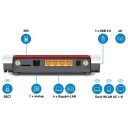AVM Fritz!Box 6850 LTE Trådløs Ruter med 4G, Wi-Fi 5, Gigabit Ethernet og Dobbelbånd Hvit