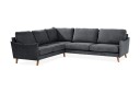 Trend Lyx Hjørnesofa Vendbar   Mørkegrå/Eik