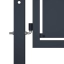  Hageport stål 300x100 cm antrasitt