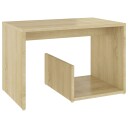 vidaXL Sidebord sonoma eik 59x36x38 cm sponplate