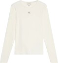 Calvin Klein Jeans Ls Woven Label Sensual Detail To   Cream   XL