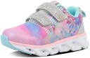 Leaf Skalka Blinkende Sneakers Sølv/Rosa 29