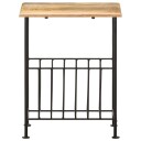 vidaXL Magasinstativ 40x30x50 cm heltre mango og stål