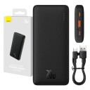 Baseus Airpow 10000mAh Powerbank med 20W Hurtiglading Svart