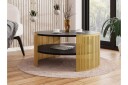 Friend Sofabord 75 cm - Gull/Svart