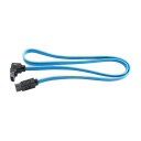 Eletra SATA M M90 Latch 50CM kabel Flat blå