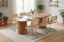 Kopparbo spisegruppe oval 220 cm eik med 8 Build spisestoler   Eik
