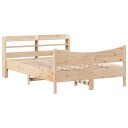  Sengeramme med hodegavl 135x190 cm heltre furu 3307059