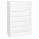vidaXL Skoskap hvit 60x35x92 cm sponplate