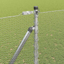  Gjerde med innlegg. sølv 1.6 x 25 m PVC belagt stål
