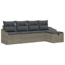 vidaXL Sofa sett 6 stk. polyrotting