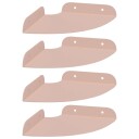 vidaXL Flytende hylle med hylle med lagring 4 pcs Rosa 15 x 15 x 2 cm