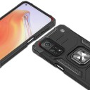 Wozinsky Ring Armor Tough Hybrid Case + Magnetic Mount for Poco M4 Pro/Redmi Note 11/11T/11S svart