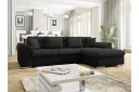 Camior Sofa med Divan 3 seter   Svart