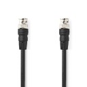 Nedis BNC Video Kabel 75 Ohm 1,00 m Nikkelbelagt Rund PVC Sort