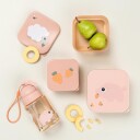 Done by Deer Snackbokser Tiny Farm 3-pack Powder Done by Deer OneSize Matboks Rosa