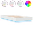  Sengeramme med LED-lys hvit 75x190 cm 8721012285996