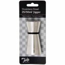 Jigger måleglass metall vendbart 25 og 50 ml