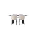 Spisegruppe Venture Home Isolde med 4 stk Modesto Stoler