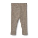Wheat wool silk leggings Agi – khaki melange 80