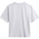 Caspara Varsity Tee Dame White W/Burgundy Logo XS