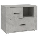 vidaXL Nattbord betonggrå 60x36x45 cm konstruert tre