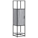  Highboard grå sonoma 35,5x35x139 cm konstruert tre og metall 8721102840968