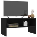 vidaXL TV-benk svart 80x40x40 cm sponplate