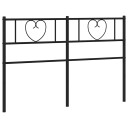  Sengegavl i metall svart 160 cm 8721012048577