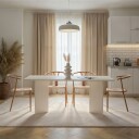 Cadron spisebord 180 cm rektangulært - Tre Hvit