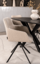 Trend Collection JOHNSON Svingbar Spisestol Boucle Ecru