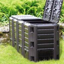 Kompostbinge 800L 135x72x83cm Sort