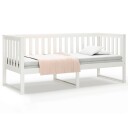 vidaXL Dagseng hvit 75x190 cm heltre furu