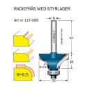 Cobolt 117-095 Avrundingsfres 6 mm skaftdiameter Ø6/32 mm Maskintilbehør & forbruk