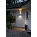 Konstsmide Imola Utendørs Vegglampe 2X3W LED Grå