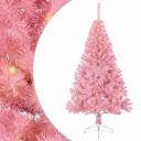  Kunstig forbelyst juletre med 150 LED Rosa 150 cm PVC