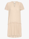 Ichi Marrakech Solid Dress 18 Beige L