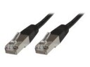 MicroConnect - Nettverkskabel - RJ-45 (hann) til RJ-45 (hann) - 25 cm - FTP - CAT 6 - med støvel - svart