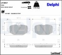 DELPHI LP3857 Bremseklosser