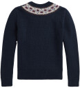 Ralph Lauren Polo Genser Strikk Navy m. Hunder Polo 7 år 122 Genser Blå