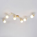 Lindby Taklampe Elaina 6 lyskilder, messing