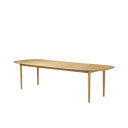 FDB Møbler C63E2TIL spisebord m. 2 ileggsplater Oak nature oiled