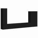 vidaXL TV vegghyllesett 6 stk. Svart